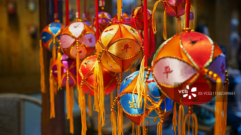 广西柳州博物馆绣球图片素材