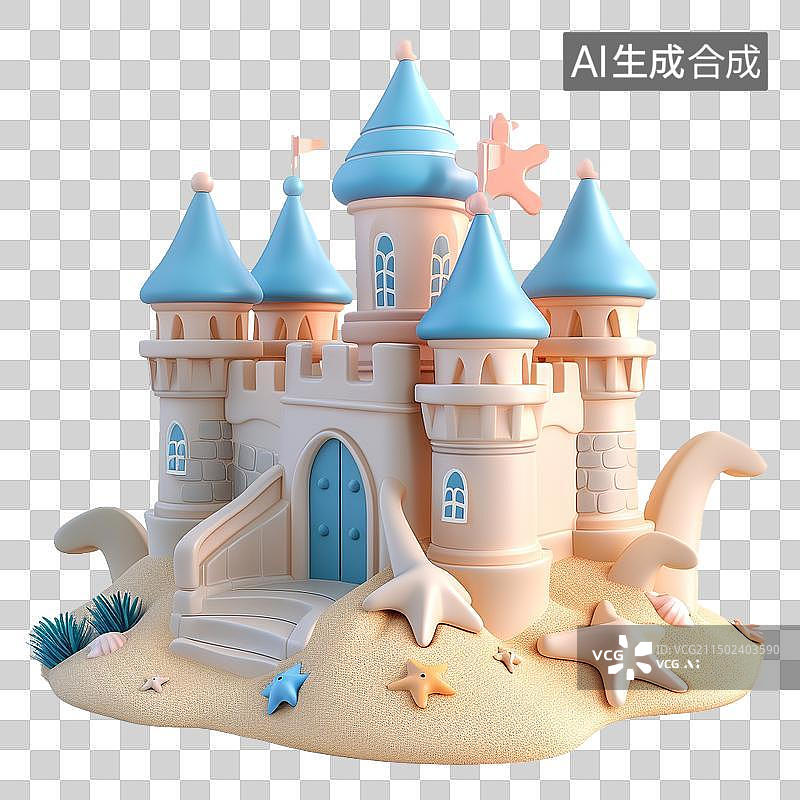 【AI数字艺术】夏日3D元素图片素材
