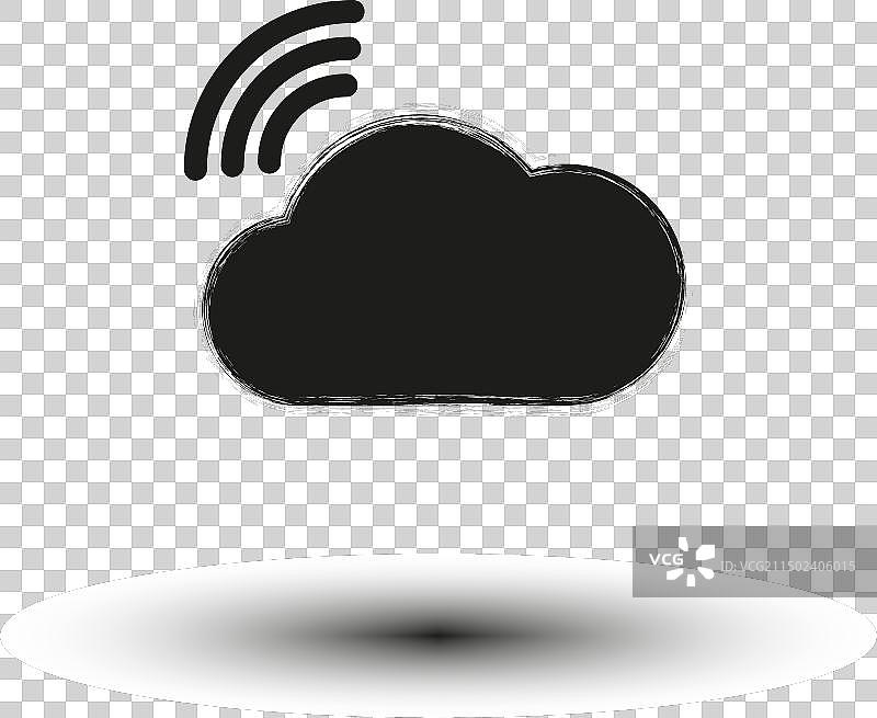 云图标云存储符号图片素材