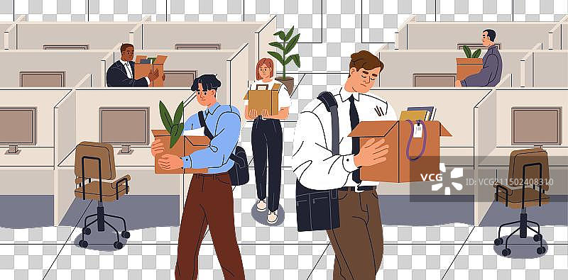 裁员减员和解雇概念图片素材