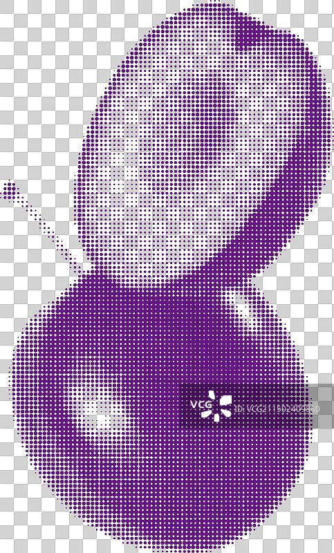 完整的和切成两半的李子，粉色圆点图片素材