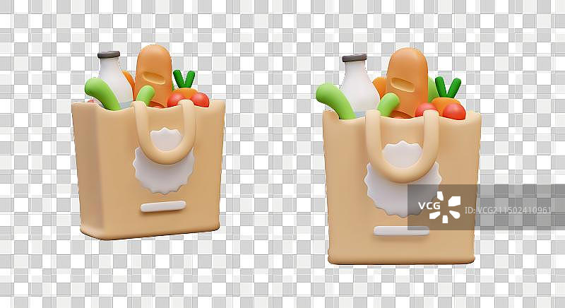 逼真的面包牛奶包装图片素材