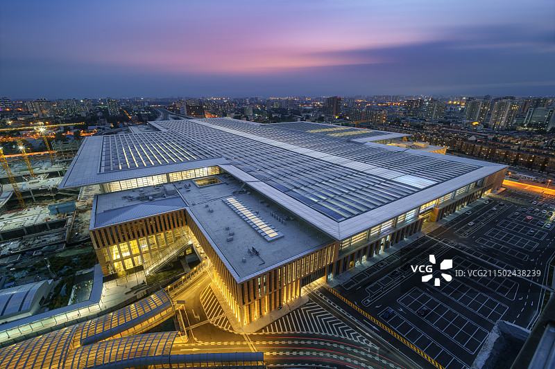 北京丰台火车站全貌图片素材