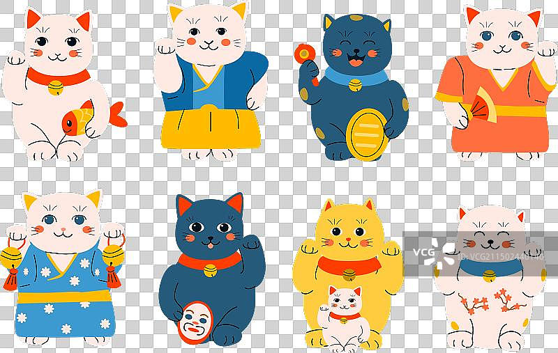 卡通招财猫摆件图片素材