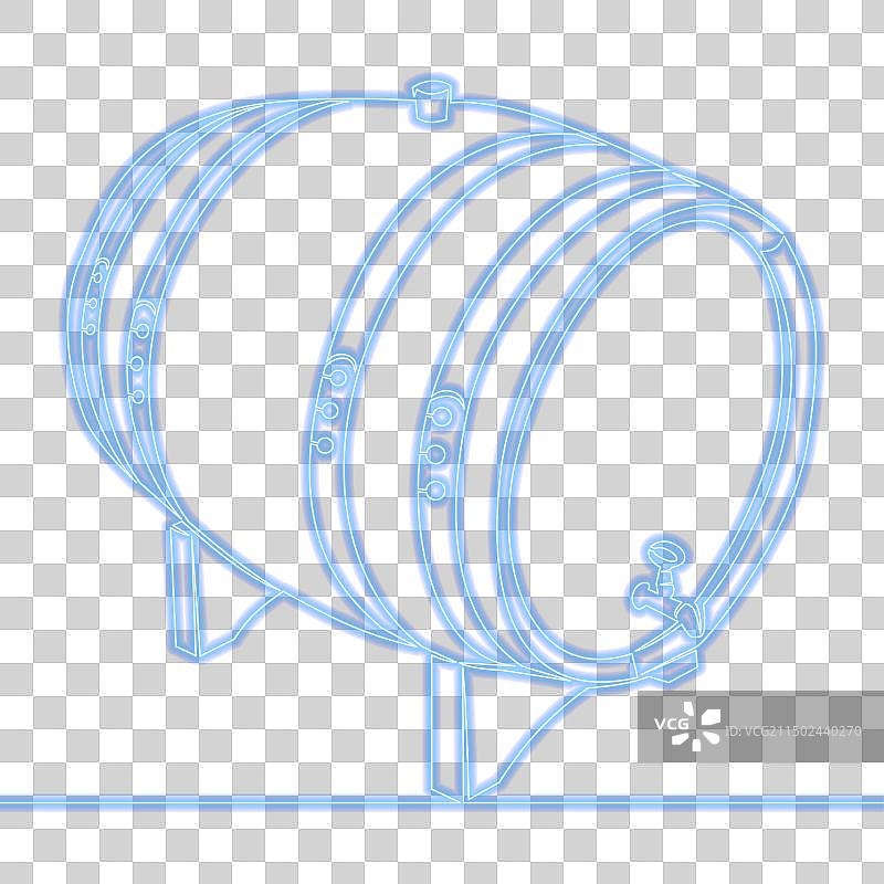 酒精桶饮料容器小桶霓虹灯图片素材