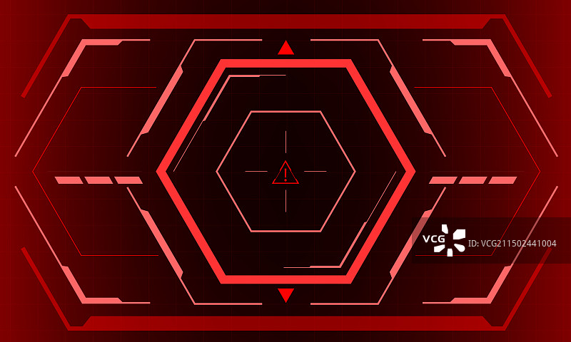 科幻六边形界面HUD屏幕视图图片素材