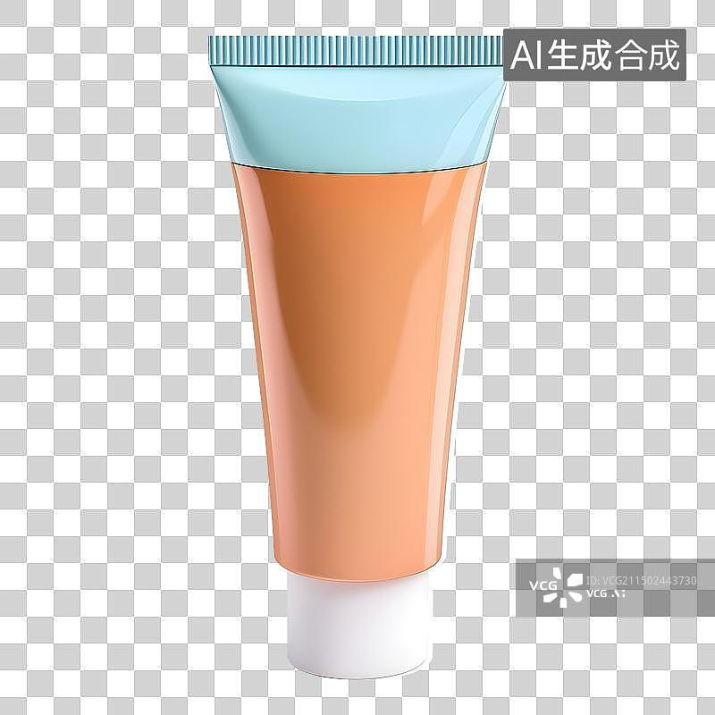 【AI数字艺术】防晒霜洗面奶挤压泡沫3D模型图片素材