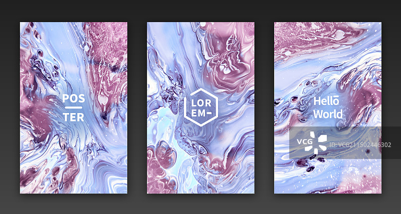 自然抽象流体艺术装饰海报图片素材