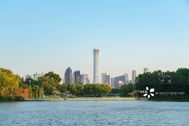 朝阳公园风景晴天图片素材