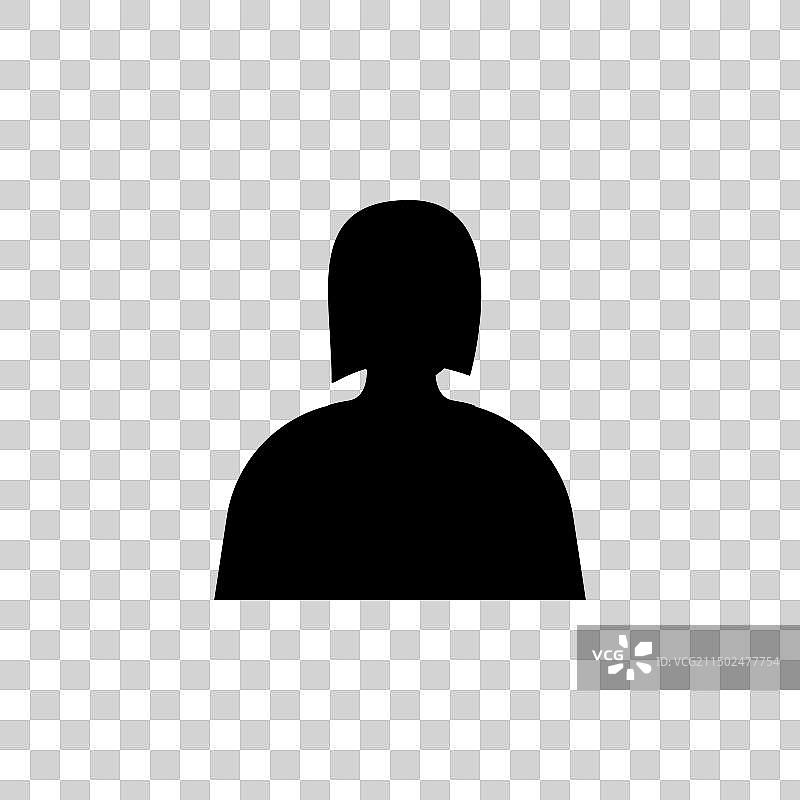 女商人角色头像扁平图标图片素材