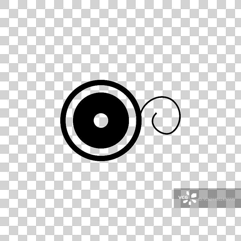 牙线牙齿护理扁平图标图片素材