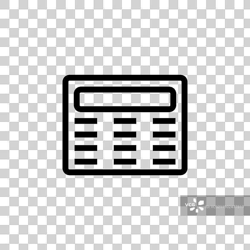 对讲机扁平图标图片素材