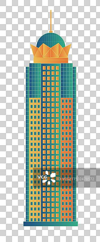 海南海口天邑国际大厦中国风城市复古打卡地标旅游建筑图片素材