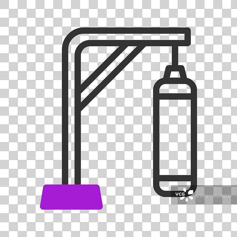 紫色黑色双色调棒球运动符号图标图片素材