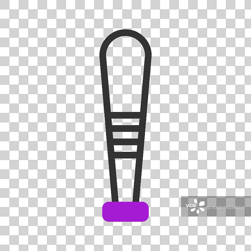 紫色黑色双色调棒球运动符号图标图片素材