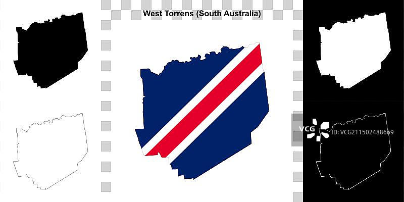 西托伦斯轮廓地图图片素材