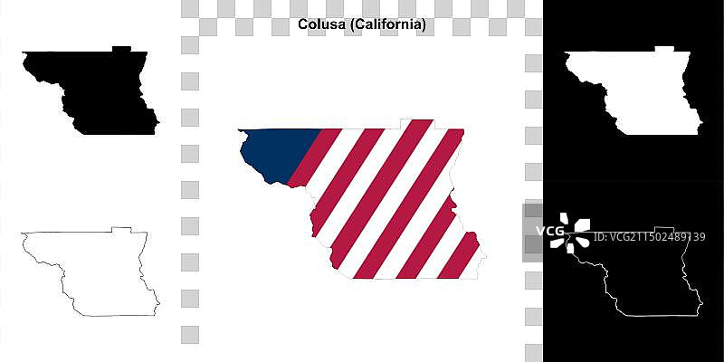 科卢萨轮廓地图图片素材