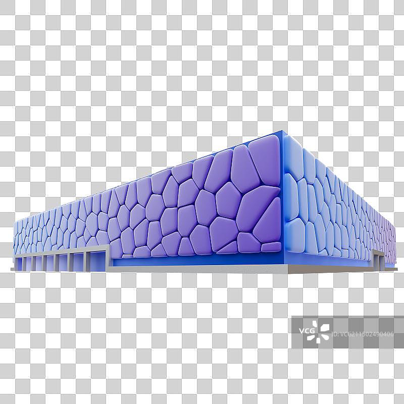 3D北京水立方国家游泳中心免抠元素图片素材