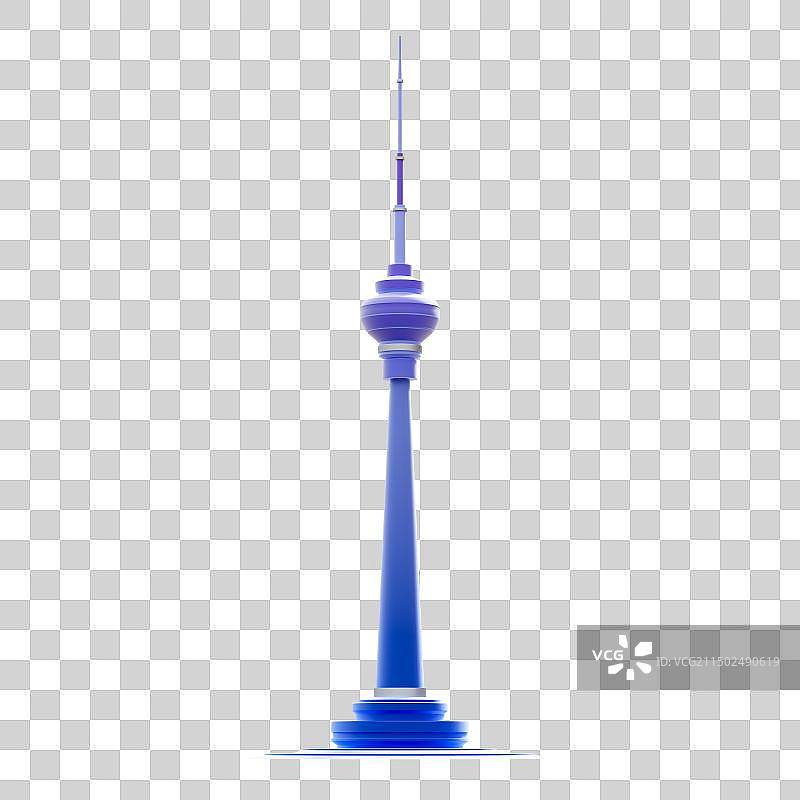 3D北京中央广播电视塔图片素材