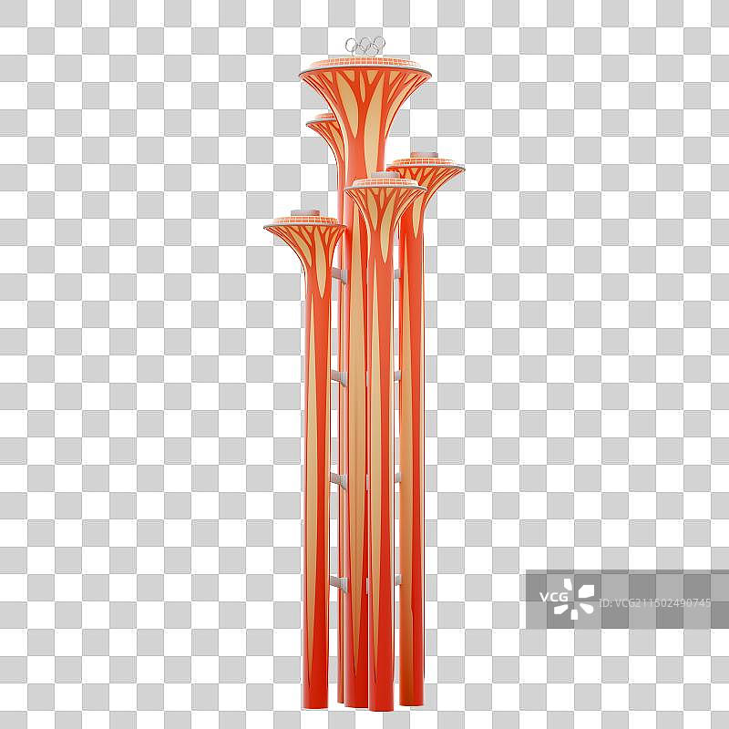 3D北京奥林匹克塔图片素材