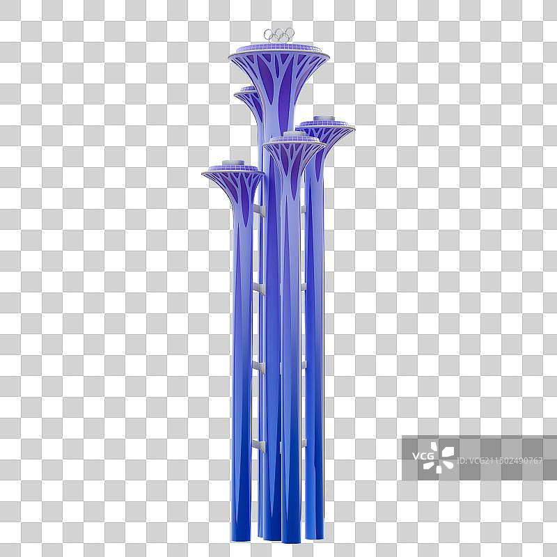 3D北京奥林匹克塔图片素材