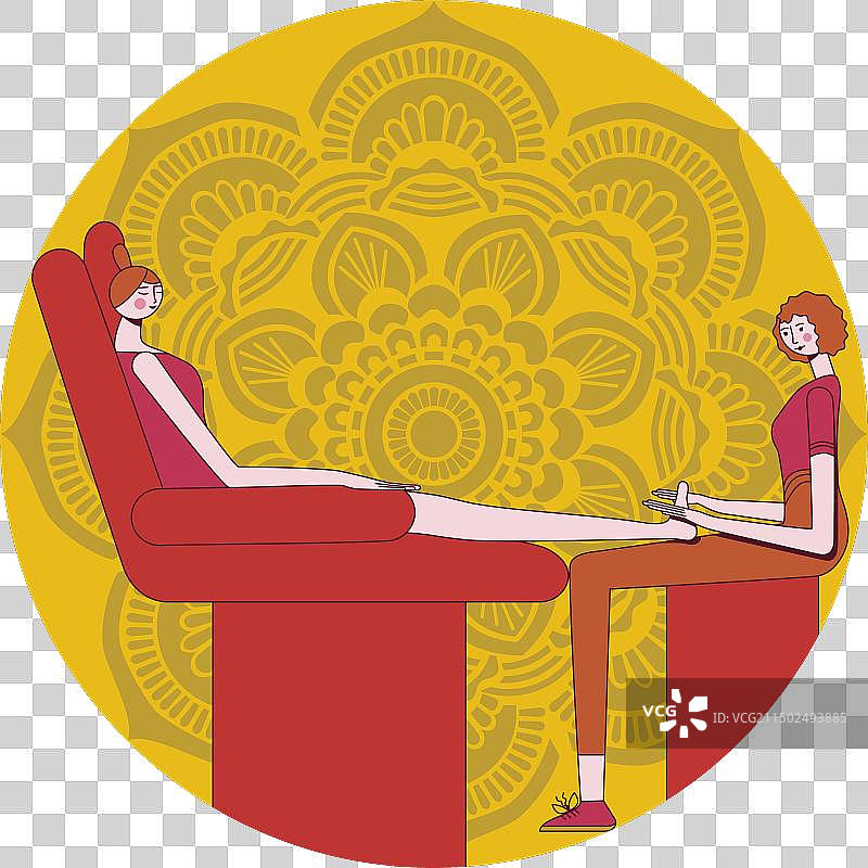 足部按摩圆形手法图片素材