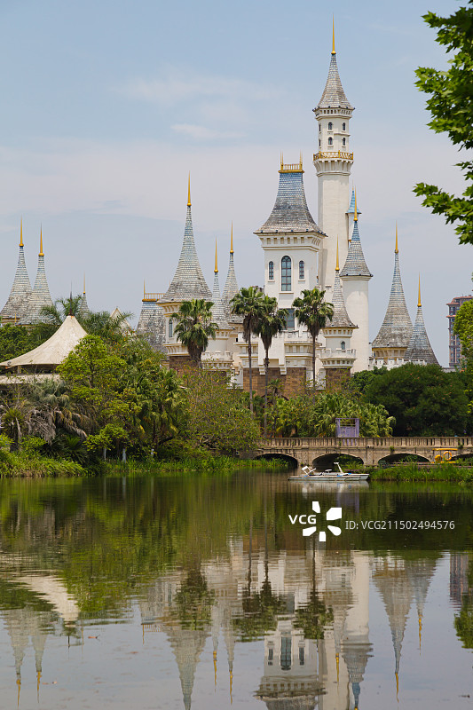 温江国色天乡的欧洲小镇图片素材