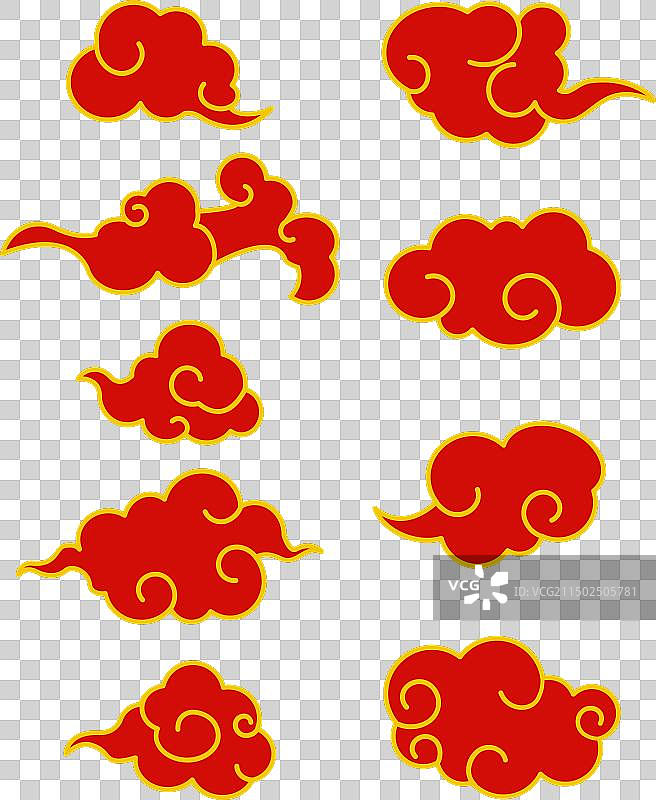 卡通祥云图案图片素材