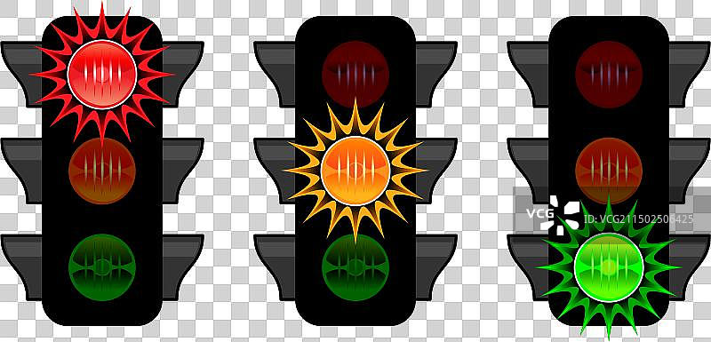 简单的交通信号灯图片素材