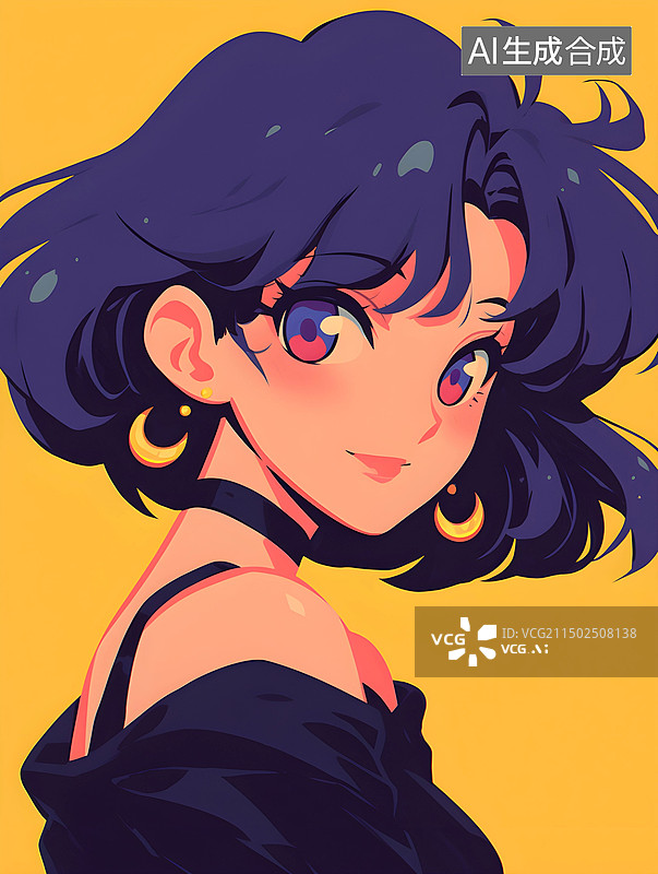 【AI数字艺术】厚涂日漫美少女图片素材