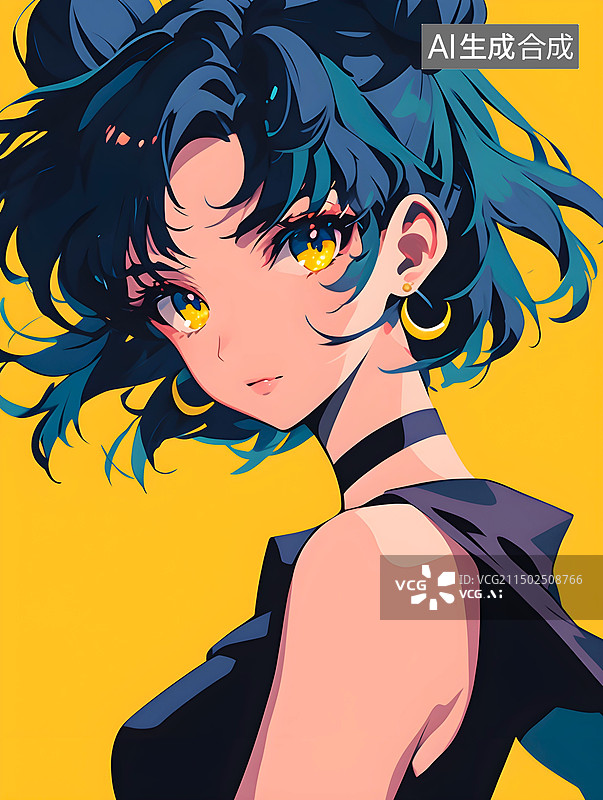 【AI数字艺术】厚涂日漫美少女图片素材