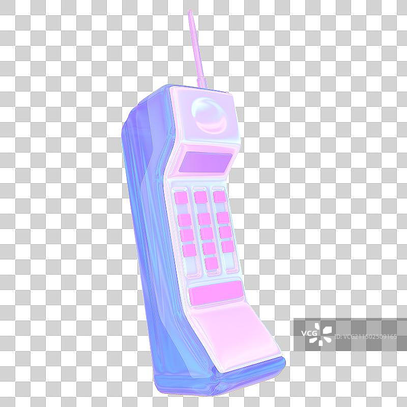 3D迷幻蒸汽波艺术装饰素材大哥大图片素材