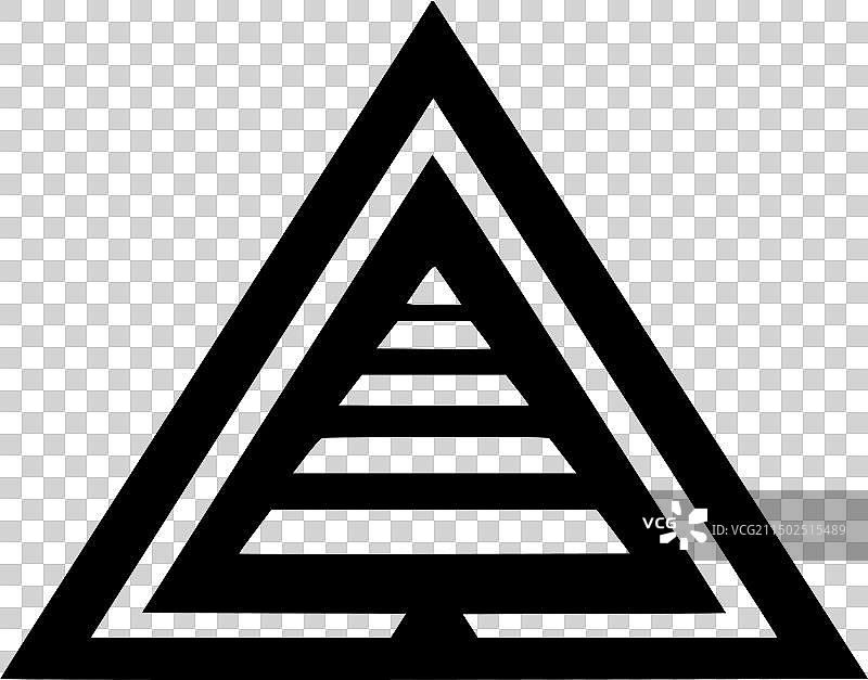 简约三角形剪影图片素材