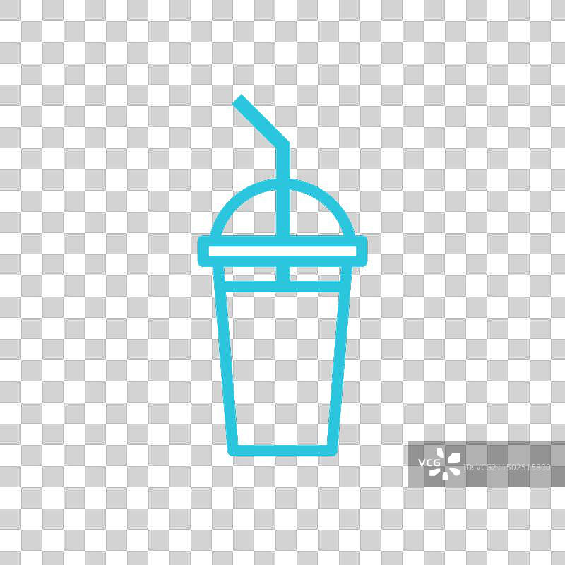 白色背景上的浆果冰沙图标图片素材