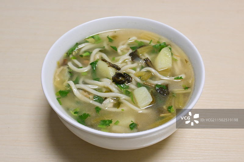 甘肃天水美食面条浆水面图片素材