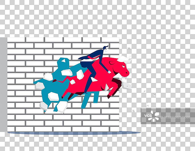 红牛破墙图片素材