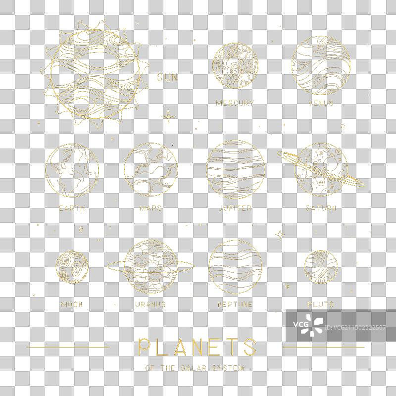 太阳系星盘图片素材
