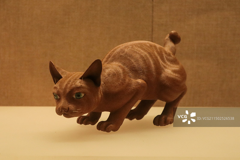 广东省博物馆铜猫图片素材
