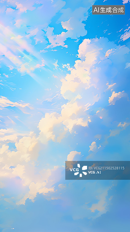 【AI数字艺术】星空晚上晴天天空中翻滚的云层3D插画场景图片素材