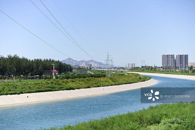南水北调 石家庄段 城市风光风景图片素材