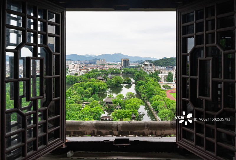 台州市临海市台州府城墙东湖景区图片素材