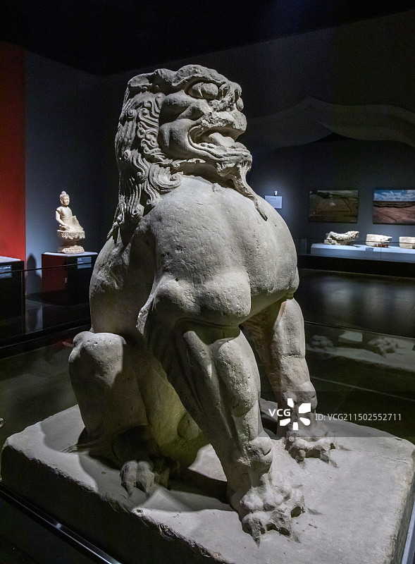 石家庄河北省博物院石狮唐祖陵隆尧县文物保管所藏品图片素材