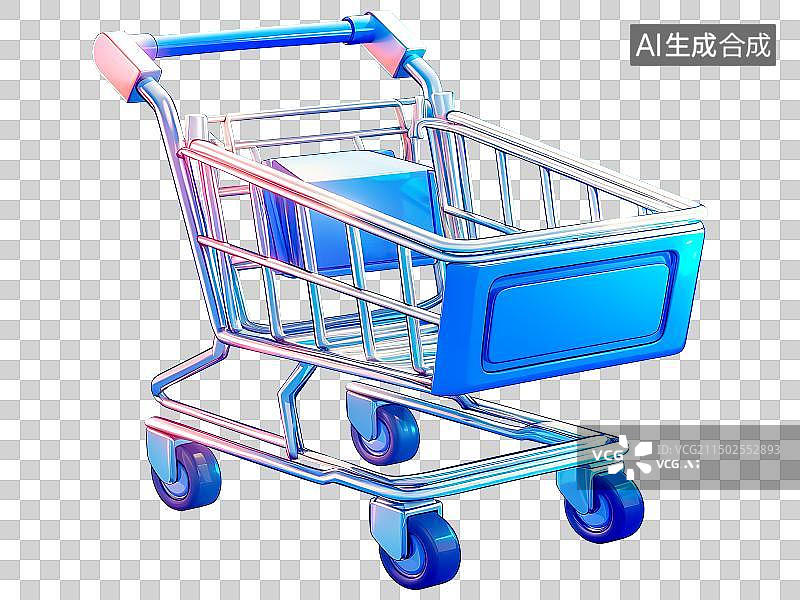 【AI数字艺术】电商购物促销主题创意插画，三维立体3D渲染风格设计元素图片素材