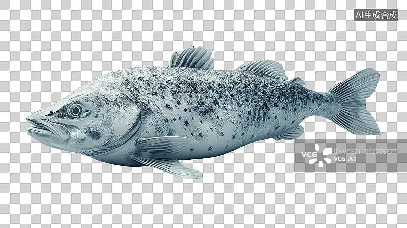 【AI数字艺术】一条鳜鱼免抠元素图片素材