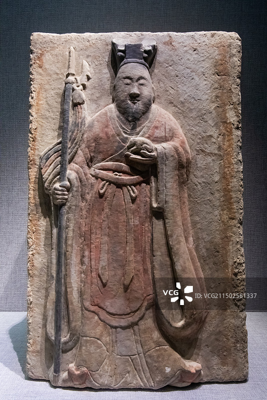 石家庄河北省博物院十二生肖之鼠龙马鸡砖五代曲阳西燕川村王处直墓出土图片素材