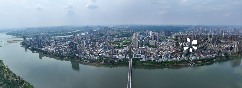 四川省乐山市旅游广场乐山大佛文化广场乐山市博物馆航拍图片素材