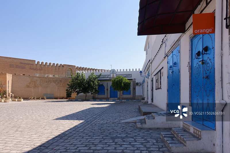 突尼斯凯鲁万省大清真寺外部图片素材