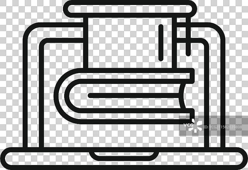 线条艺术风格离心泵图标图片素材