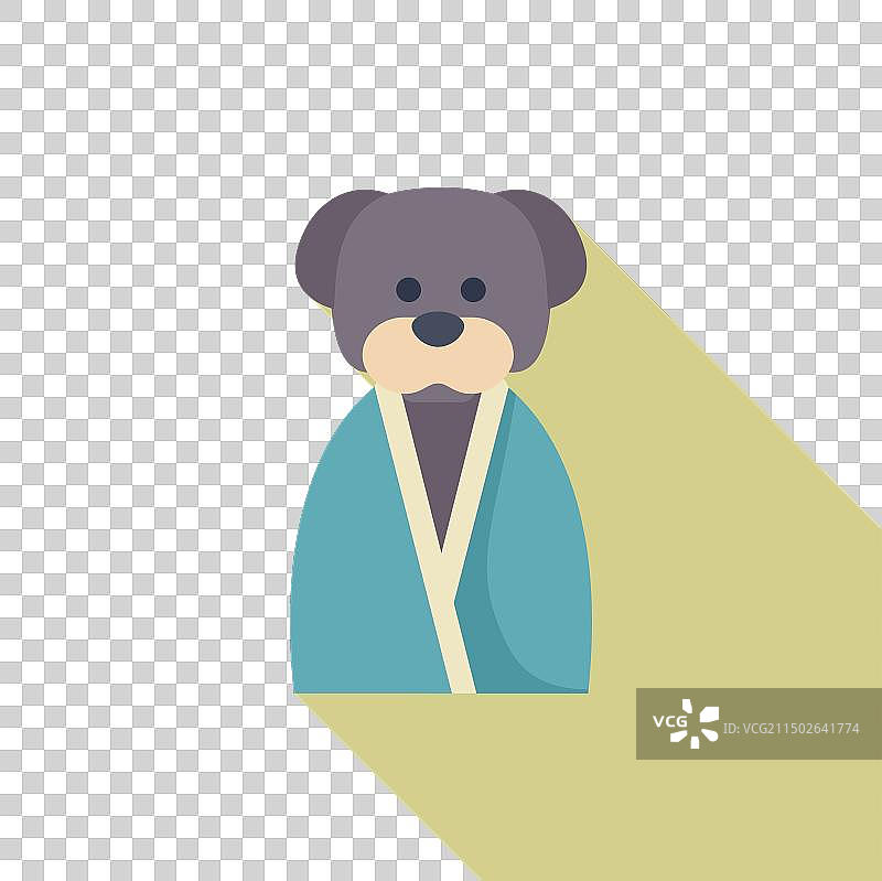 穿蓝色服装的卡通熊图片素材