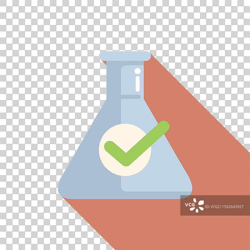 已批准的实验室实验概念图标图片素材